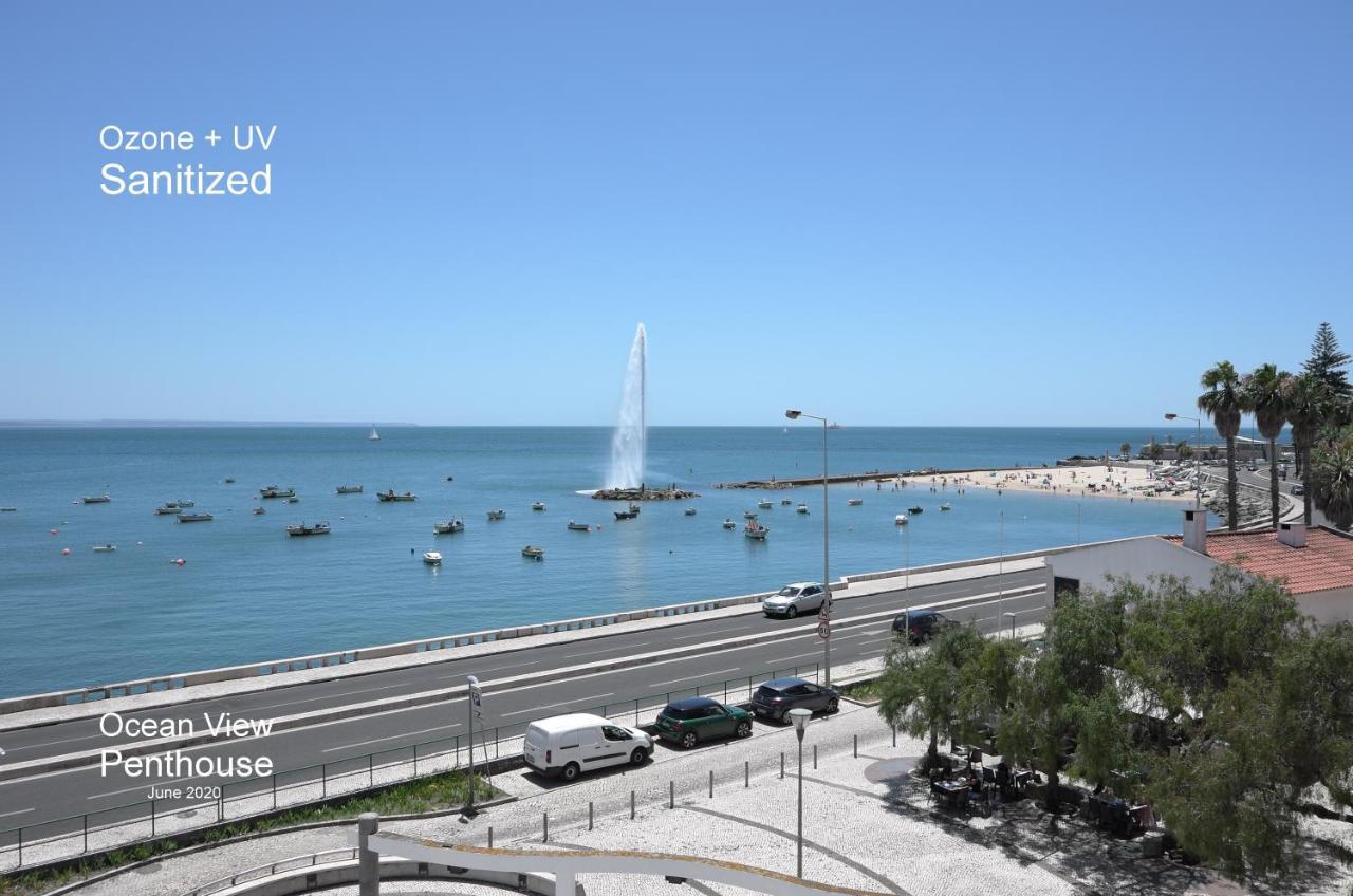 Ocean View Penthouse Apartment Paco de Arcos Bagian luar foto